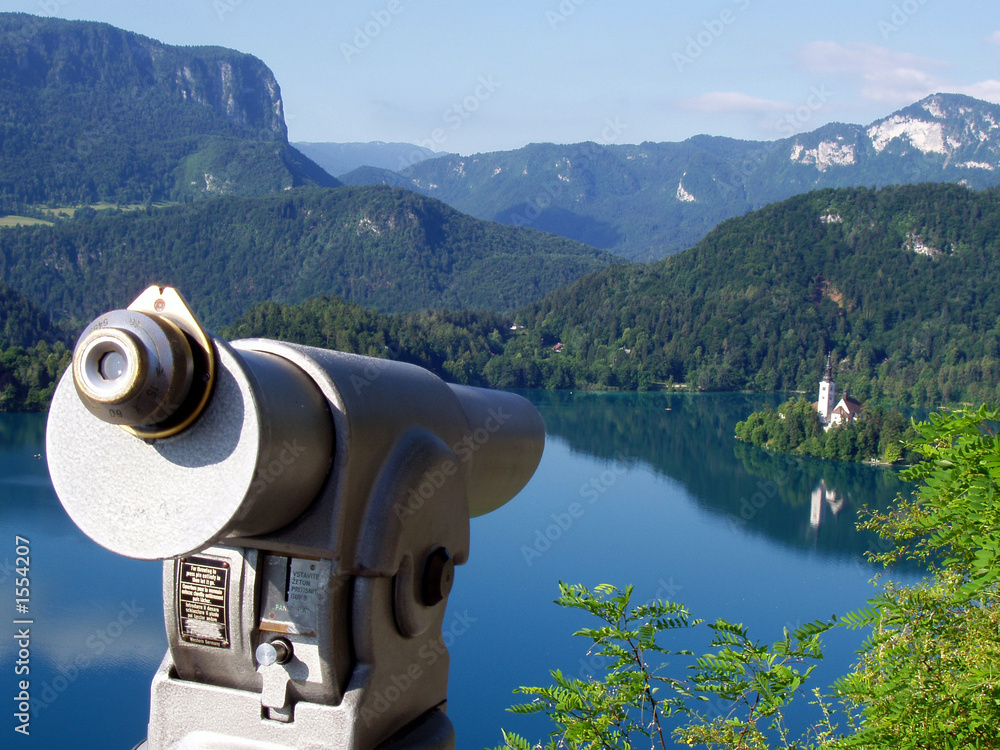 slovenia.view on the island in the lake bled. slovenia.view on the island in the lake bled.