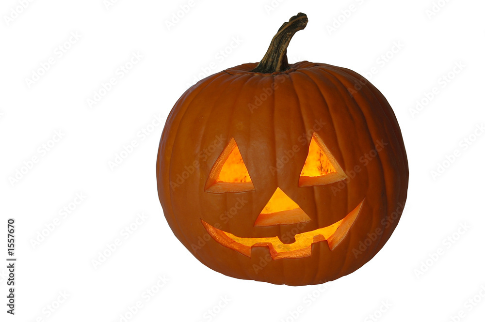 jack-o-lantern pumpkin with white background jack-o-lantern pumpkin with white background