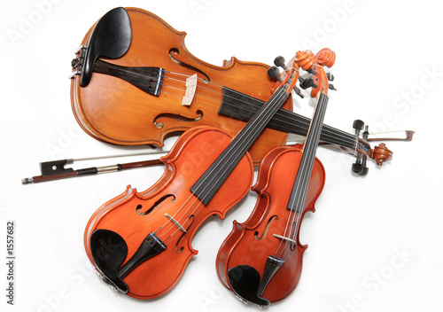 three violins