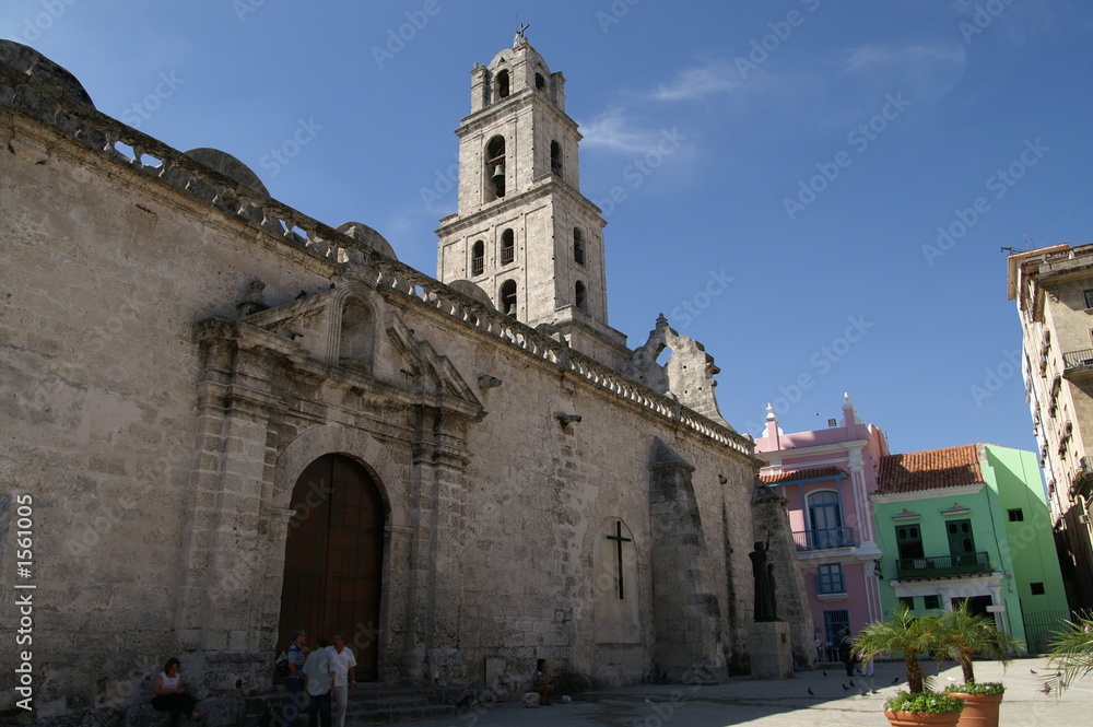 église cubaine de colonie espagnole