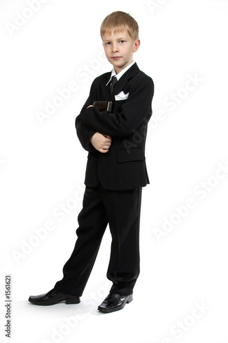 boy with a notebook.
