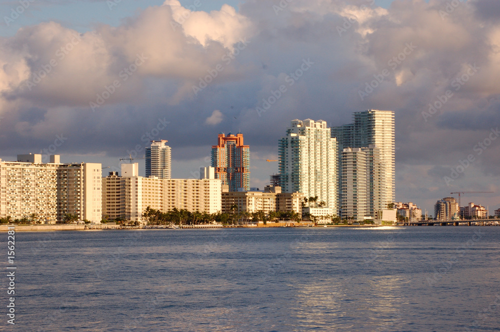 Obraz premium west side south beach skyline