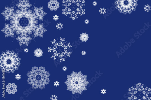 snowflakes blue background