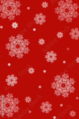 snowflakes christmas red background