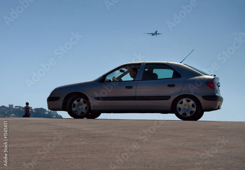 car and airplane. © chaossart