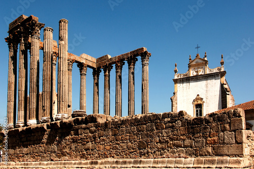 portugal, alentejo, evora: temple of diana photo