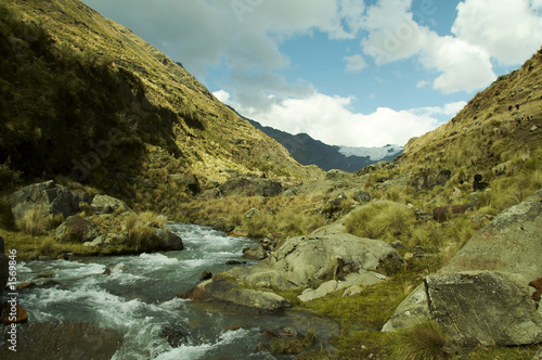 river in the cordilleras mountain