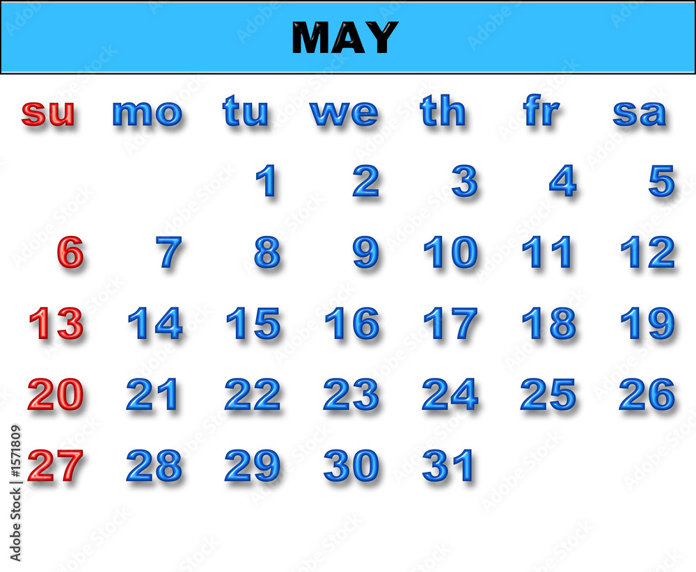calendar for 2007 (may) Stock Illustration | Adobe Stock calendar for 2007 (may) Stock Illustration | Adobe Stock