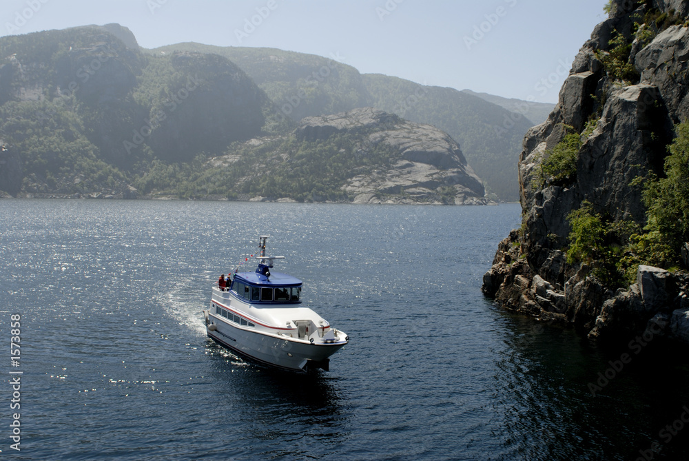 boat in fjord