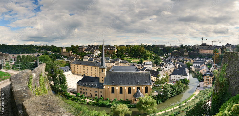  a panoramic view of luxembourg