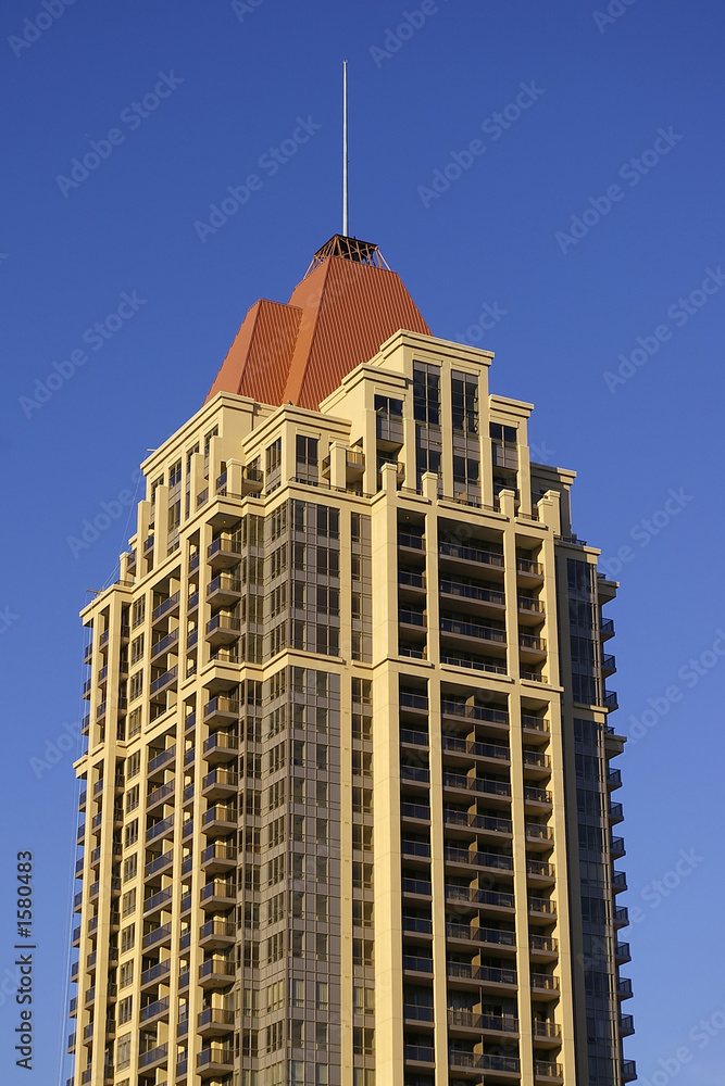 Fototapeta premium luxury highrise condo building