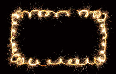 confetti sparkler border
