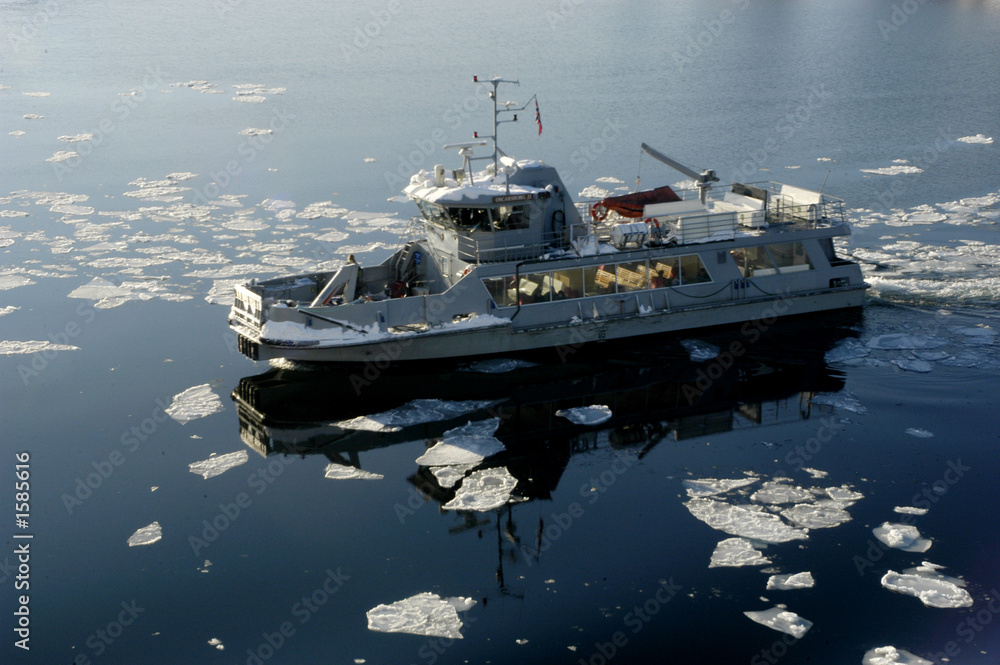 Naklejka premium winter on the sea