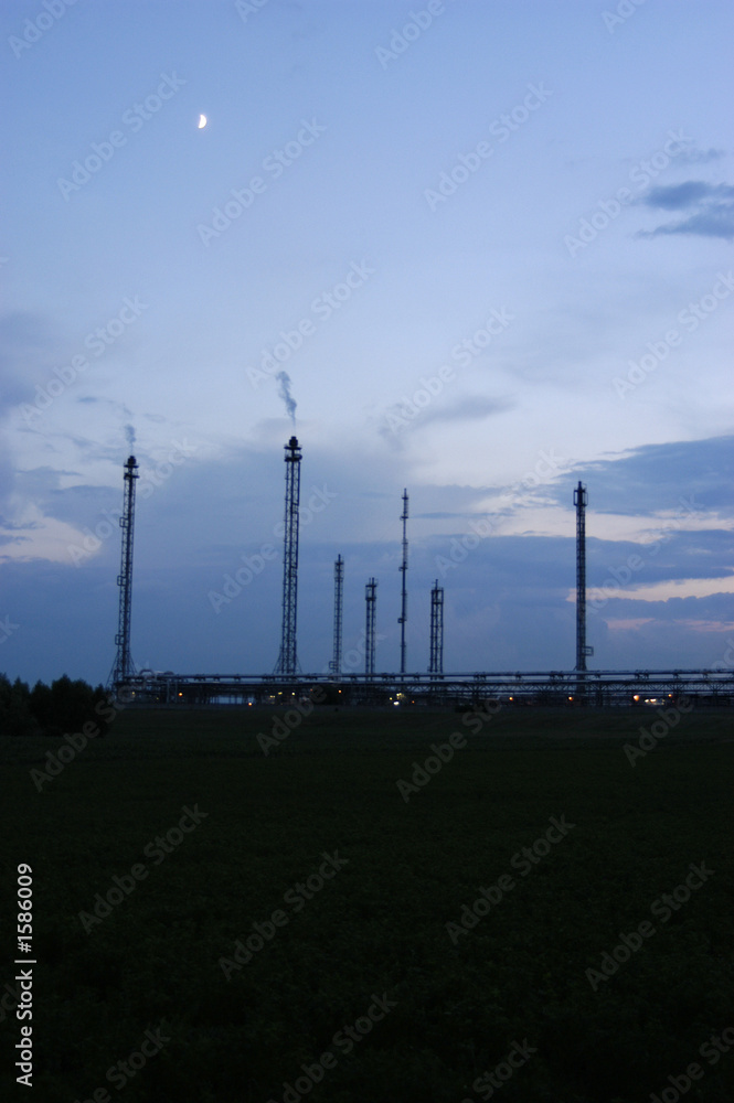 industrial area - petroleum refinery