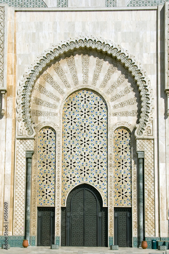 porte de la mosquée de casablanca