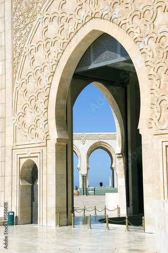 détails de la mosquée de casablanca
