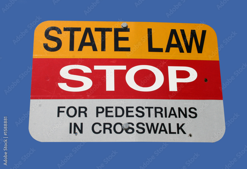 stop for pedestrians