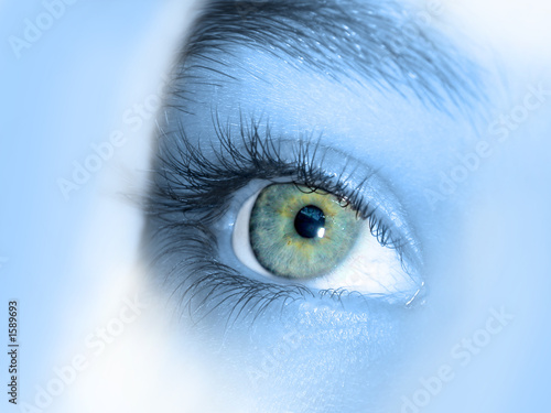 Photography yeux bleu