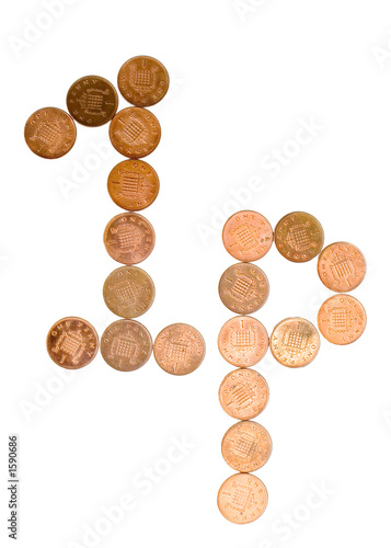 1p in pennies