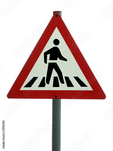 road sign - pedestrian crossing