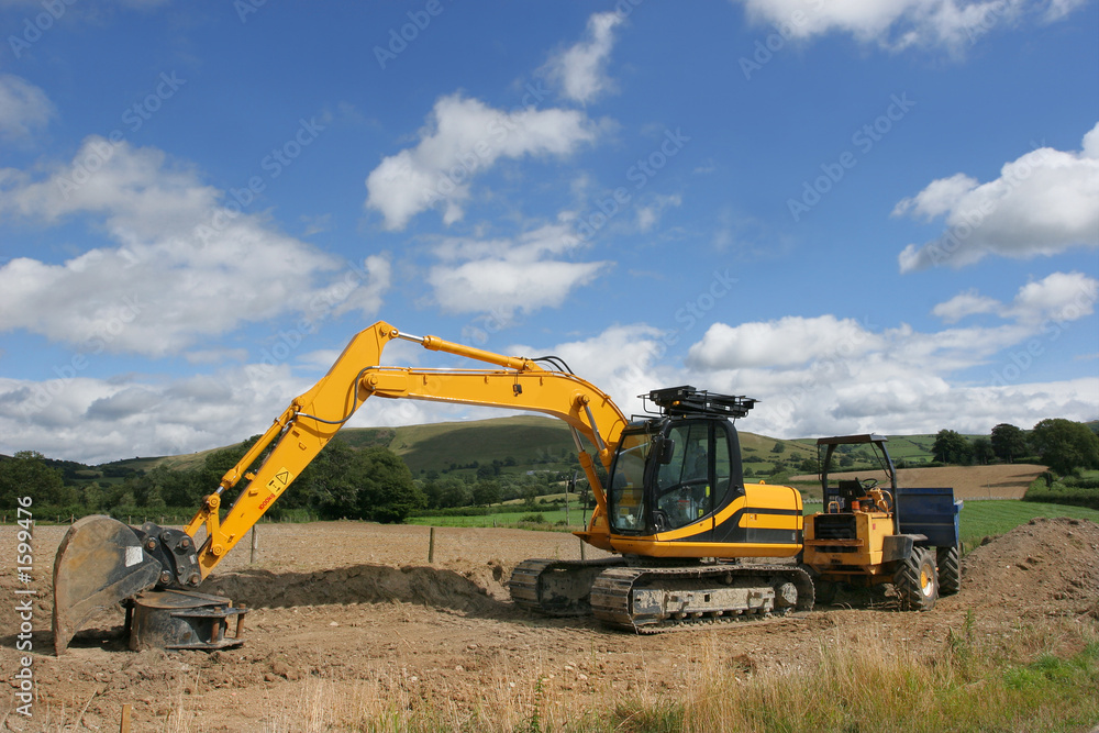 digger and dumper truck digger and dumper truck