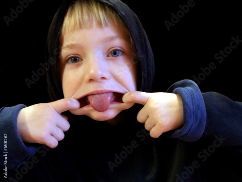 girl sticking her tongue out