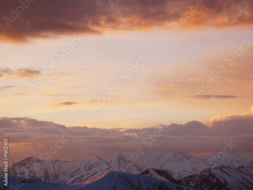 sunset in the caucasus mountain © Galyna Andrushko
