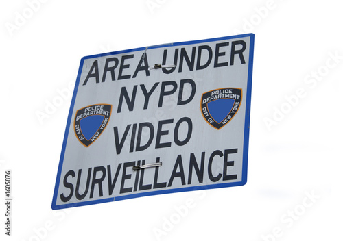 area under surveillance sign