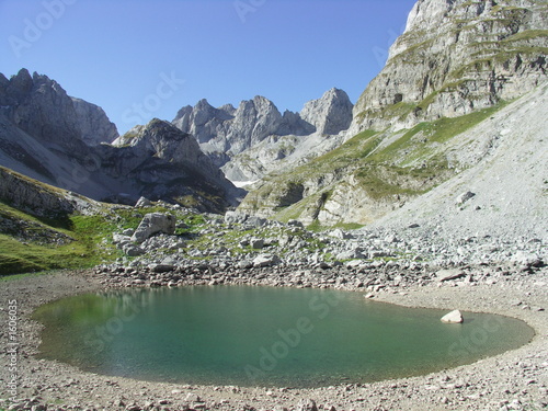 jezerce mountain valley in albania photo