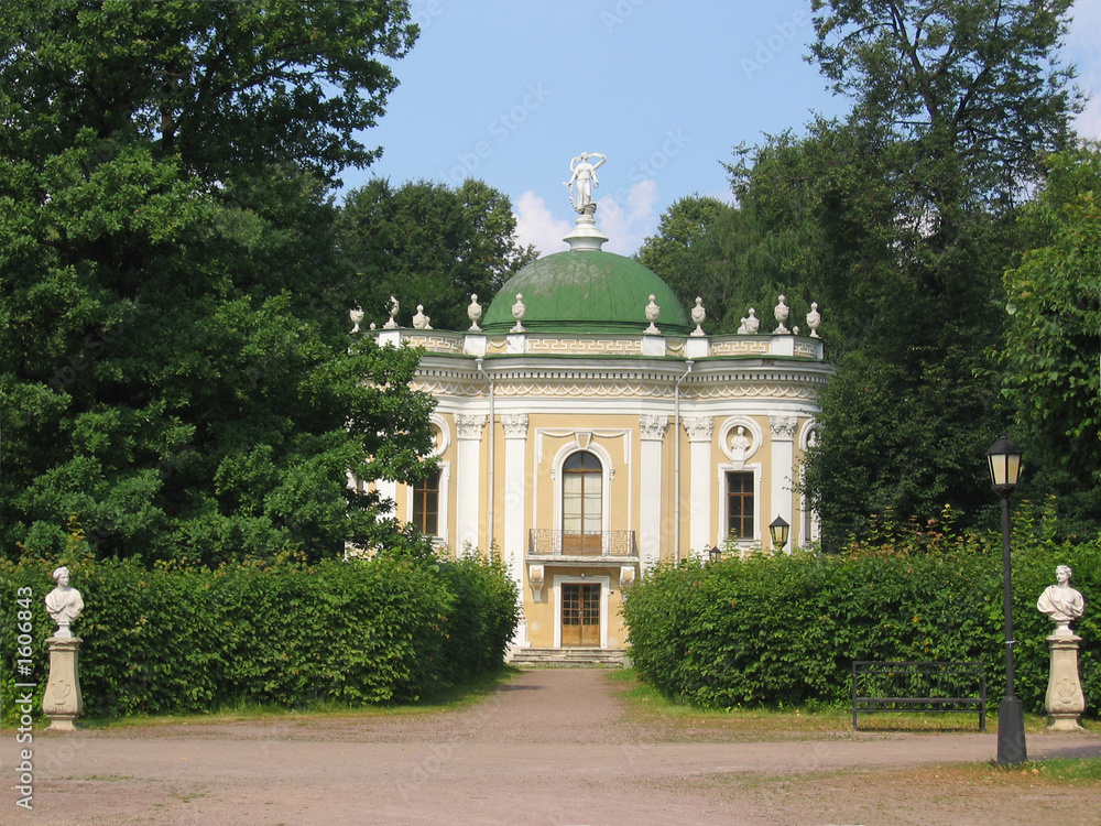 the hermitage pavilion at the museum-estate kuskovo, monument of