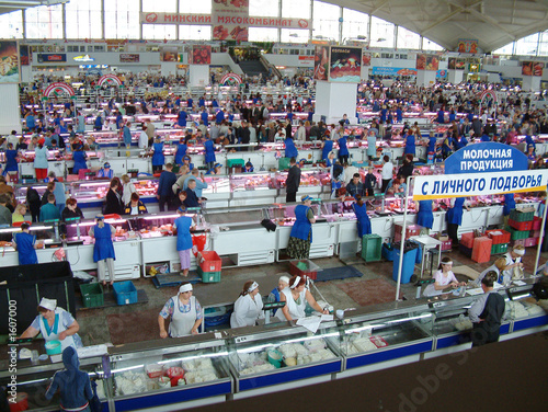 fleisch- und fischmarkt in weißrussland