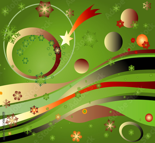 illustration with rainbow  stars and planets