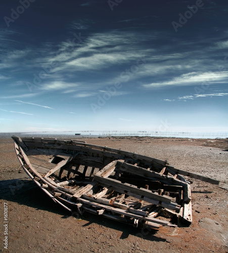 old broken ship
