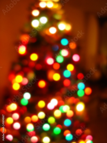 christmas tree blur in camera