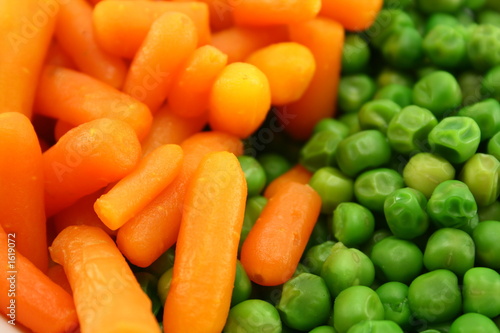 carrots and green peas