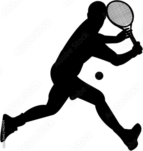 tennis silhouette