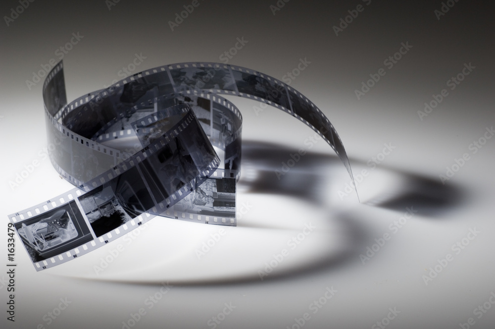 Naklejka premium black and white film