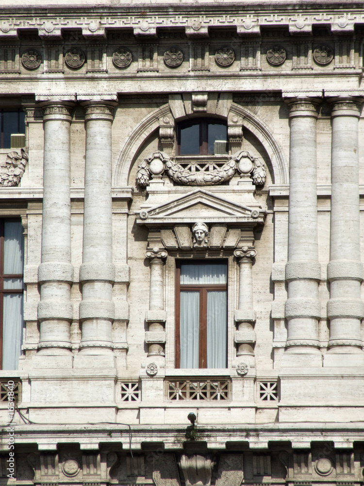 historic landmark in rome - a window