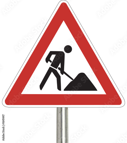 baustellenschild