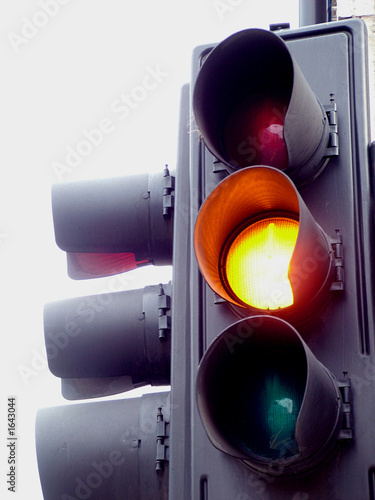 amber traffic light