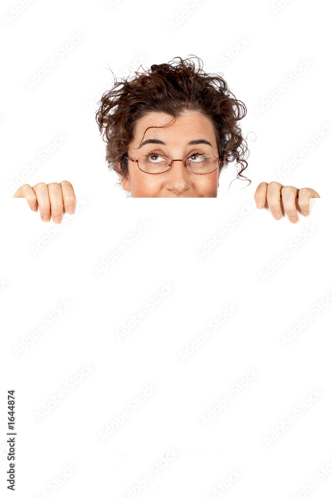 business woman looking up business woman looking up