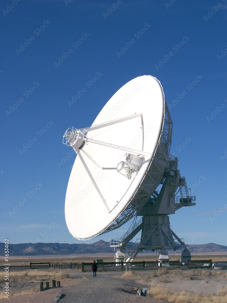 antenna - very large array with person below