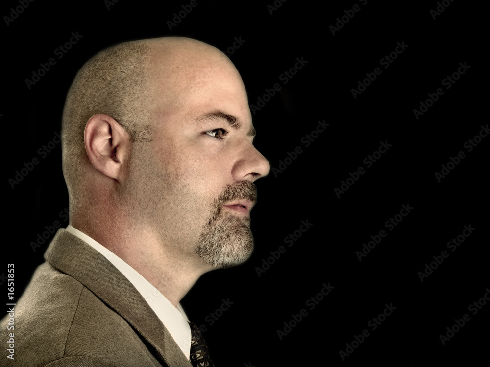 Obraz premium businessman side headshot