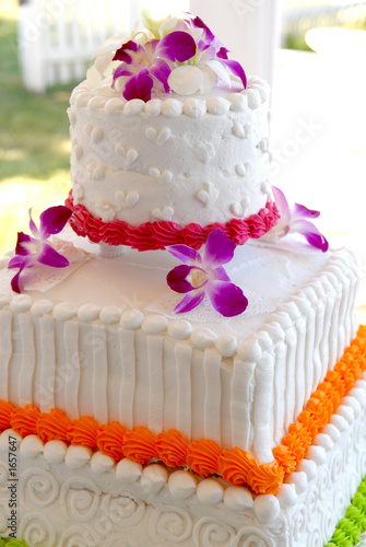 tropical wedding cake