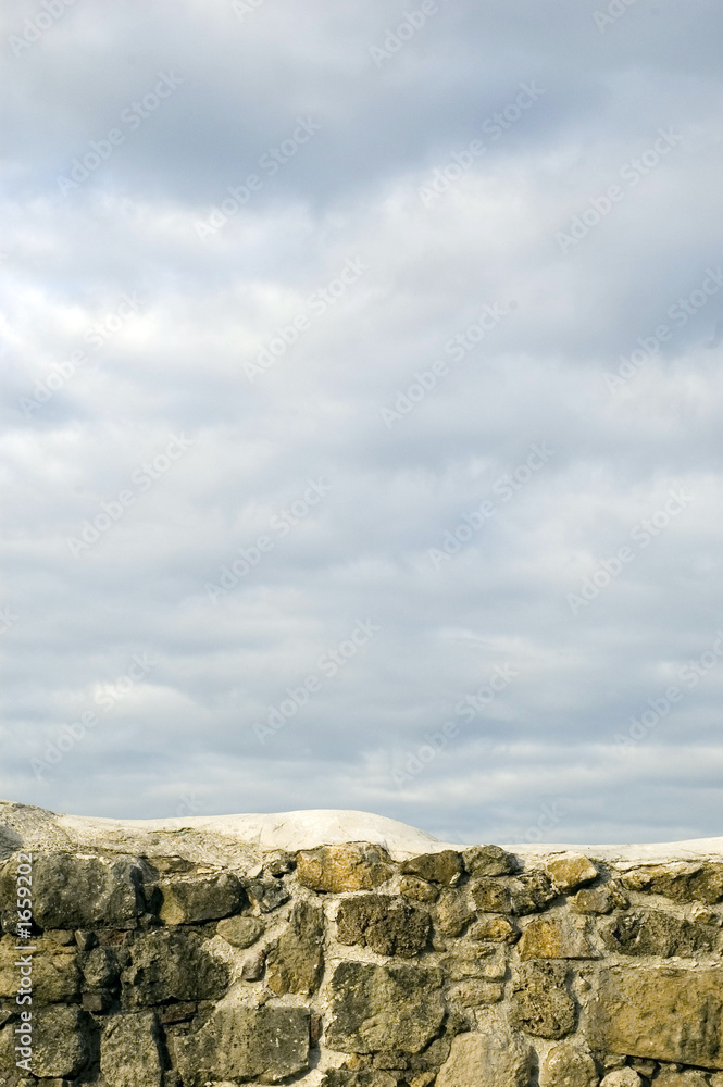 sky over wall