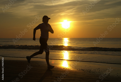 Принти на полотні running woman