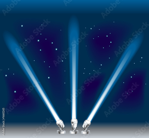 Tableau sur toile searchlights
