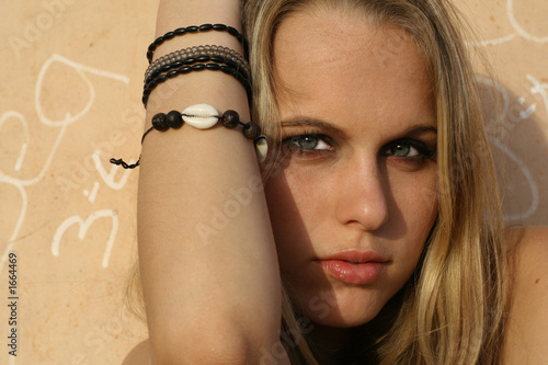 Canvas Print beautiful young woman
