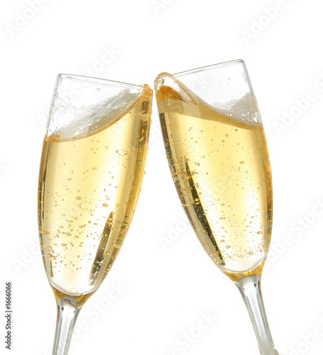celebration toast with champagne