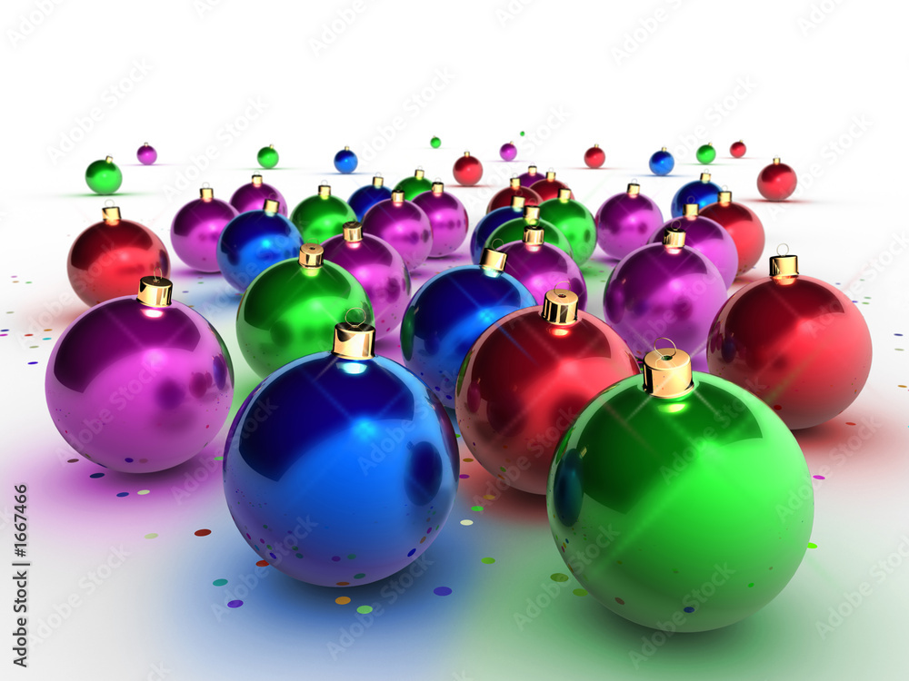 Obraz premium christmas balls